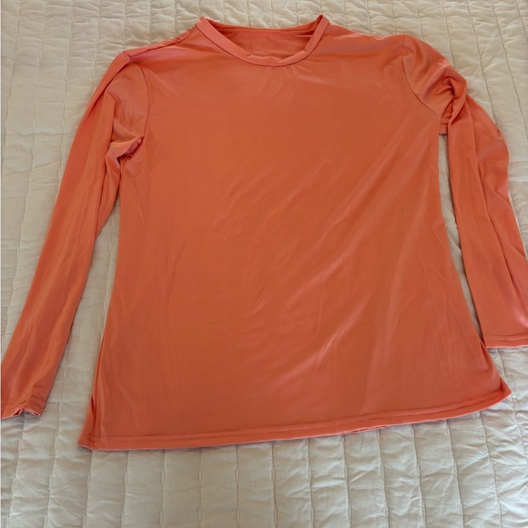 Women's 2XL bright Orange Long Sleeve Top- very soft and breathable - Picture 2 of 8